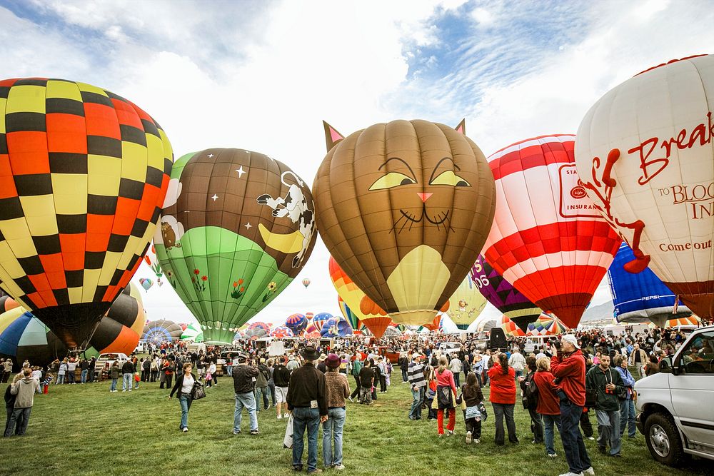 Albuquerque, New Mexico annual balloon festival.