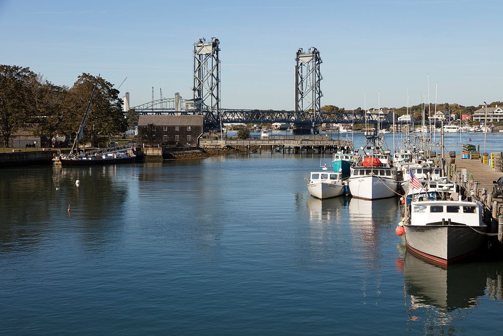 Fishing boats at Peirce Island harbor in Portsmouth, New Hampshire. Original image from Carol M. Highsmith&rsquo;s America…