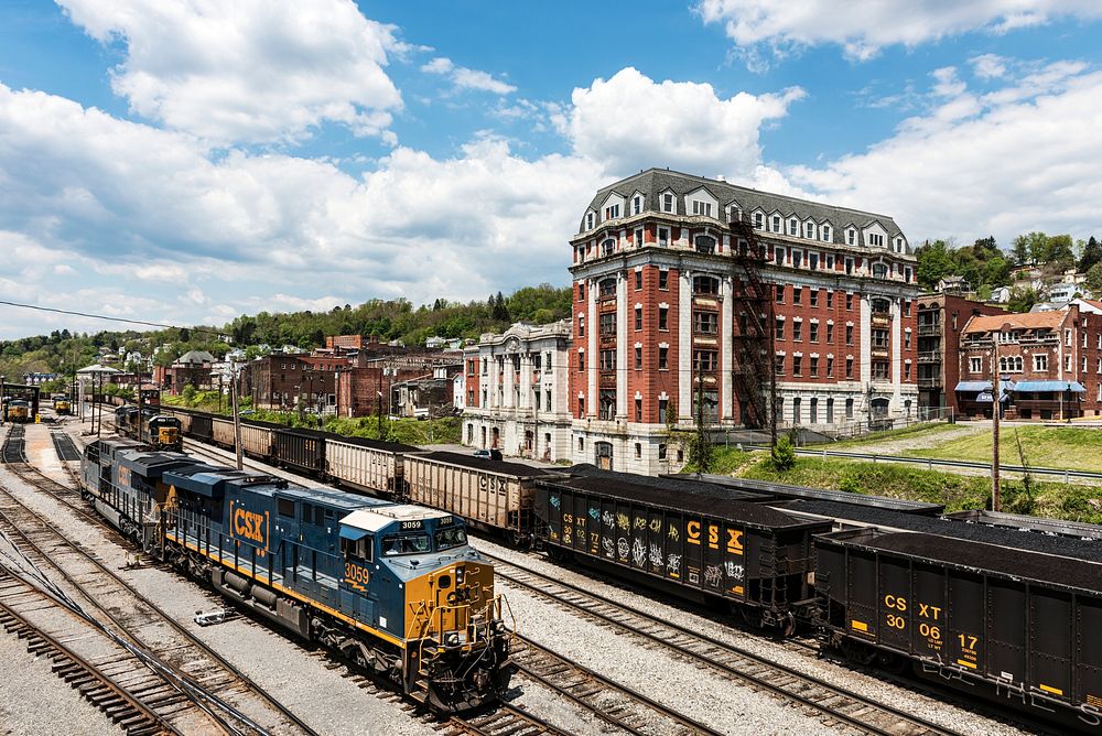 Rail lines of the Baltimore & Ohio Railroad in Grafton, West Virginia. Original image from Carol M. Highsmith&rsquo;s…