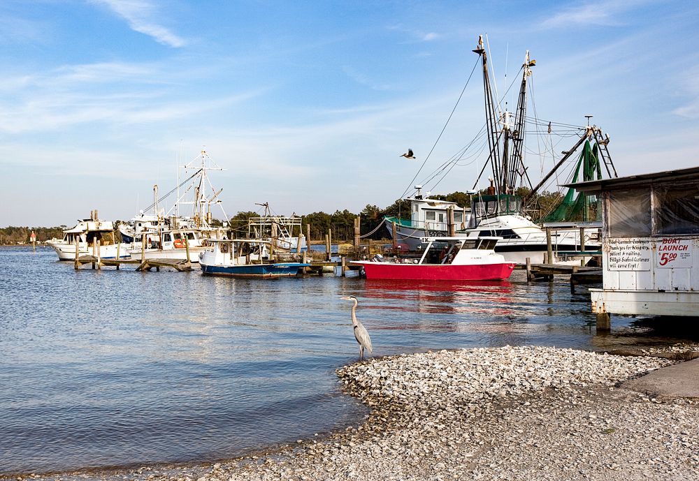 Bayou La Batre fishing village. Original image from Carol M. Highsmith&rsquo;s America, Library of Congress collection.…