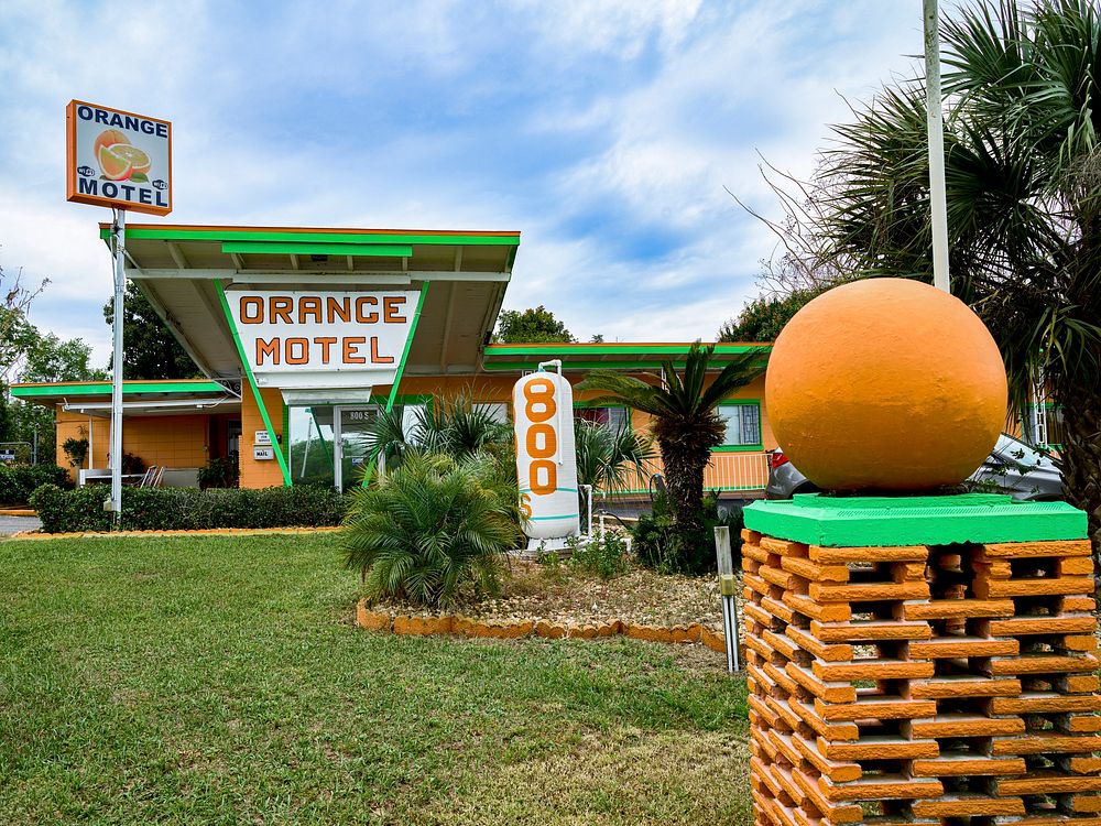 The Orange Motel in Florida. Original image from Carol M. Highsmith&rsquo;s America, Library of Congress collection.…