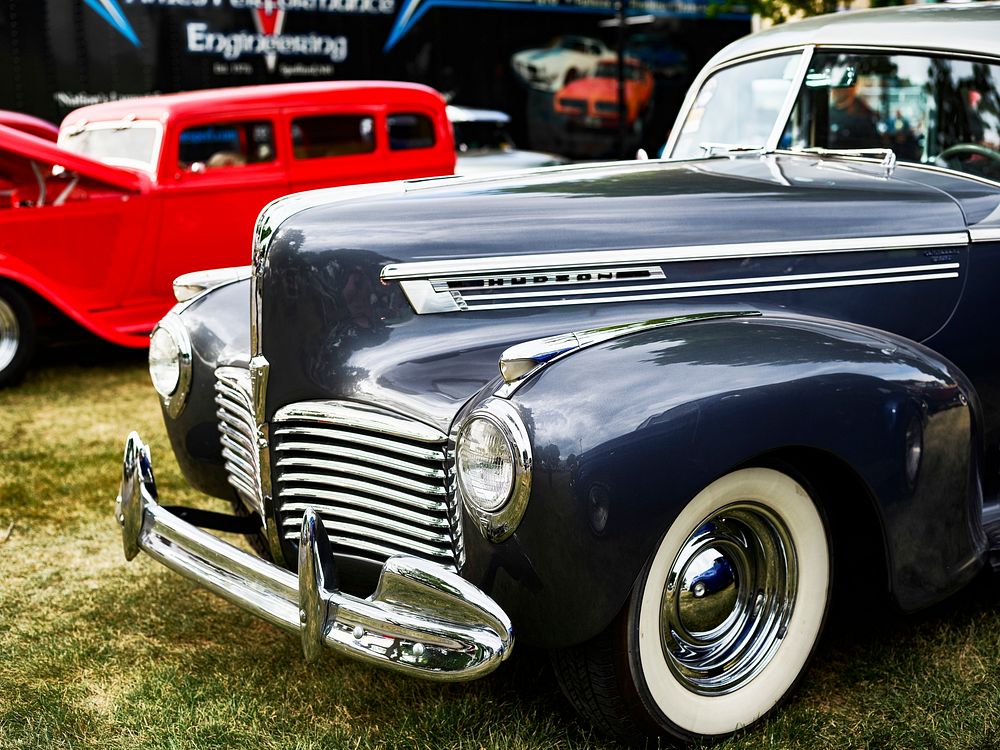The Syracuse Nationals car show at the New York State Fairgrounds in Geddes. Original image from Carol M. Highsmith&rsquo;s…