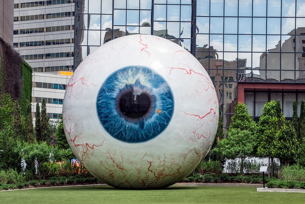 "The Eye" sculpture in Dallas, Texas. Original image from Carol M. Highsmith&rsquo;s America, Library of Congress…