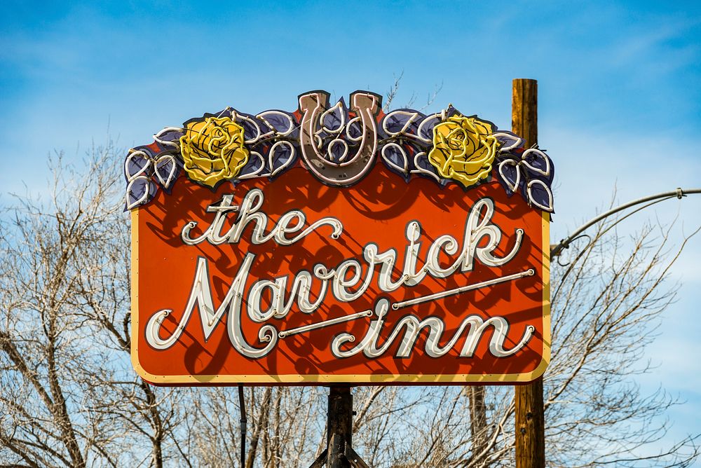 Maverick Inn in Alpine, Texas. Original image from Carol M. Highsmith&rsquo;s America, Library of Congress collection.…