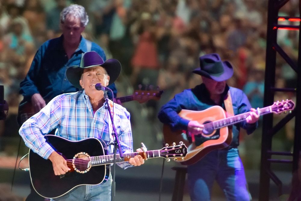 Country music legend George Strait concert at the AT&T Center in Texas. Original image from Carol M. Highsmith&rsquo;s…