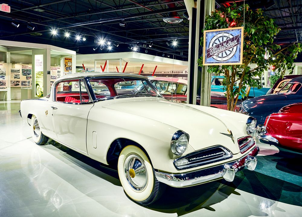 Classic car at the Studebaker Museum in South Bend, Indiana. Original image from Carol M. Highsmith&rsquo;s America, Library…