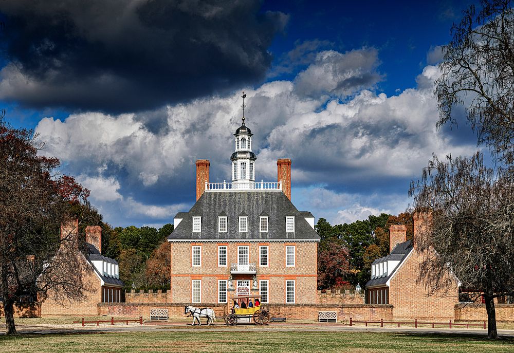 The Governor's&rsquo; Palace at Colonial Williamsburg in Williamsburg, Virginia. Original image from Carol M.…