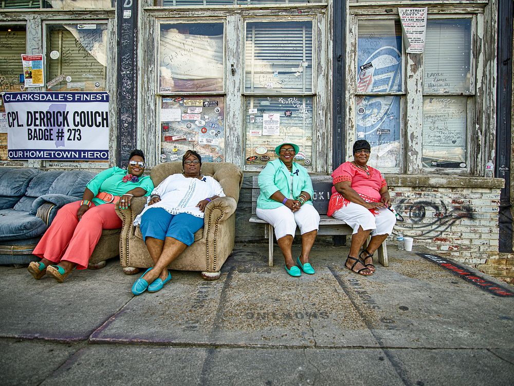 Women at the Ground Zero blues club in Clarksdale, Mississippi. Original image from Carol M. Highsmith’s America, Library of…