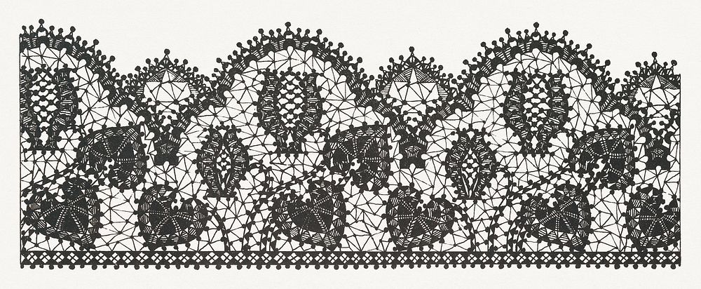 Art nouveau cyclamen flower pattern design resource