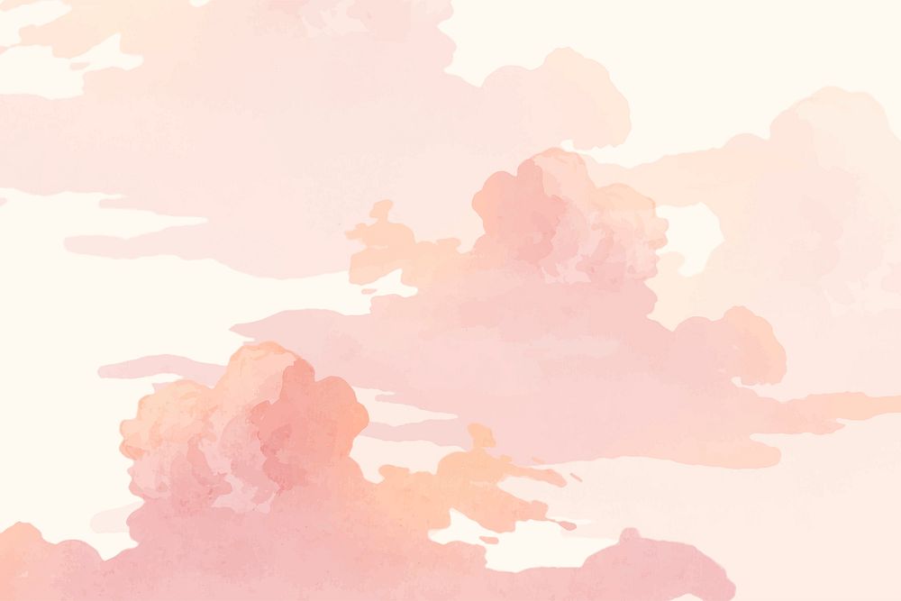 Pink trees and sky banner vector