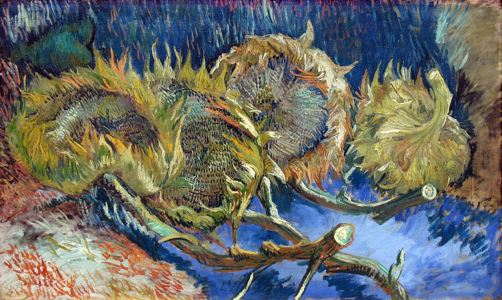 Vincent van Gogh's Four Withered Sunflowers (1887) famous painting. Original from Wikimedia Commons. Digitally enhanced by…