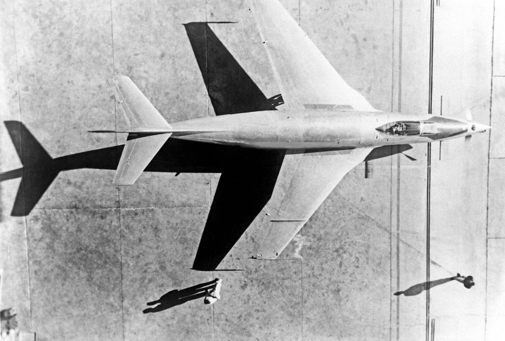 91,591 Overhead view of McDonnell XF-88B Experimental Jet Fighter. Original from NASA. Digitally enhanced by rawpixel.