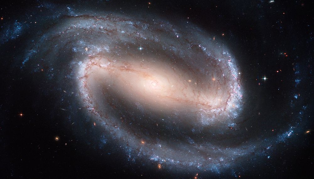 Barred Spiral Galaxy NGC 1300. Original from NASA. Digitally enhanced by rawpixel.