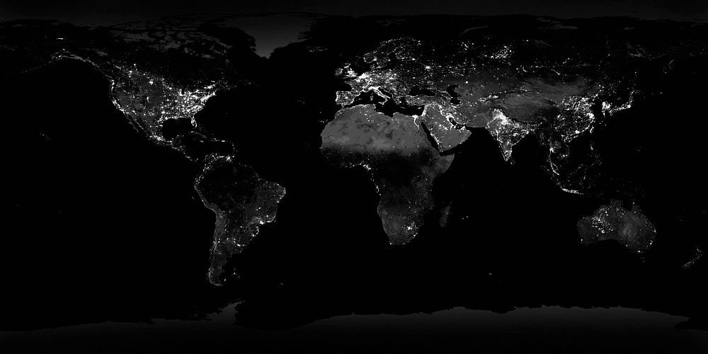 New image of the Earth at night is a composite assembled from data acquired by the Suomi National Polar-orbiting Partnership…