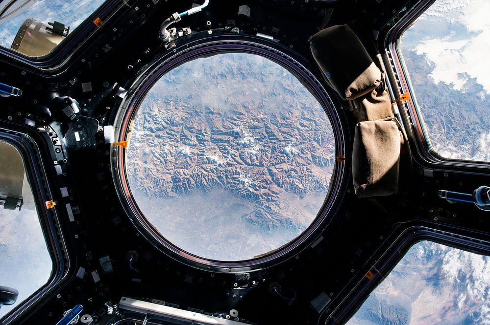 The Earth view from the cupola onboard the International Space Station. May 14th, 2015. Original from NASA. Digitally…