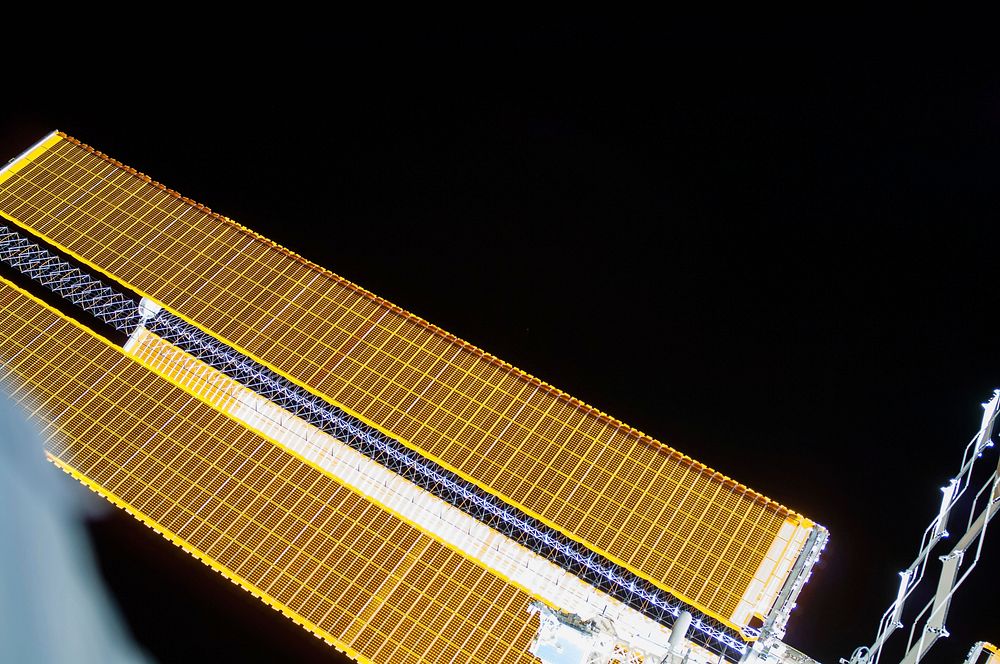 Solar array during EVA 27. Oct 7th, 2014. Original from NASA. Digitally enhanced by rawpixel.
