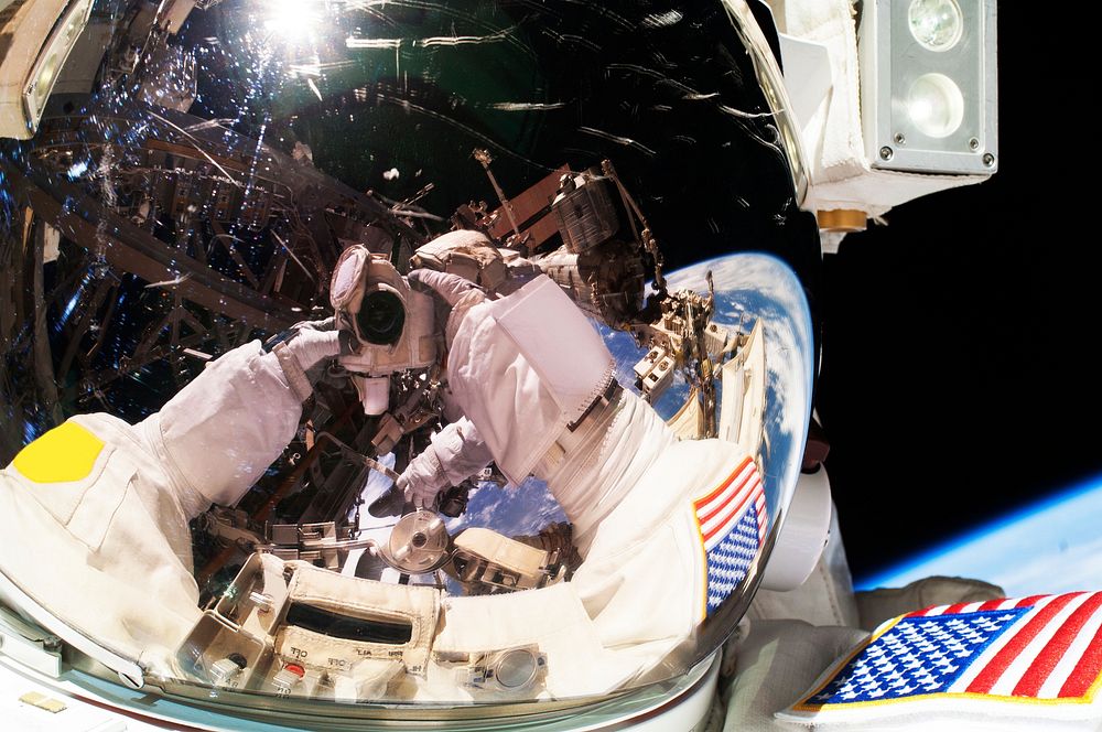 NASA astronauts in space - May 11th 2013. Original from NASA. Digitally enhanced by rawpixel.