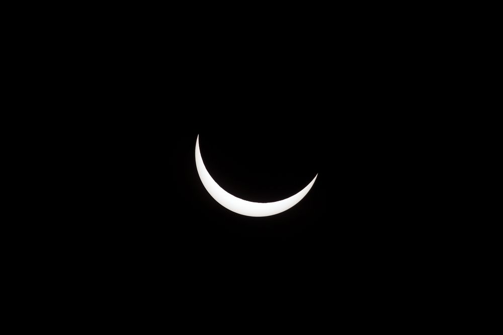 A partial eclipse on Florida's Space Coast. Original from NASA. Digitally enhanced by rawpixel.
