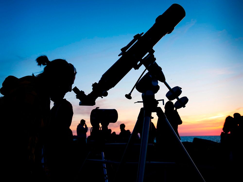 Beautiful skies prevailed on the evening of the Venus Transit when NASA Glenn brought telescopes to Edgewater Park on Lake…
