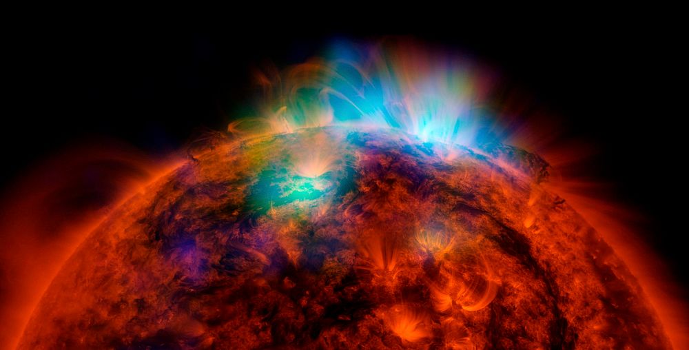 Sun Shines in High-Energy X-rays. Original from NASA. Digitally enhanced by rawpixel.