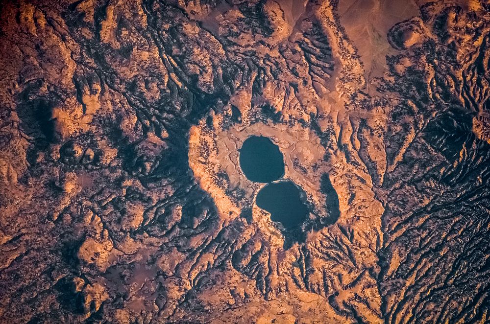 Dendi Caldera, Ethiopia is featured in this image photographed by an Expedition 16 crew member on the International Space…