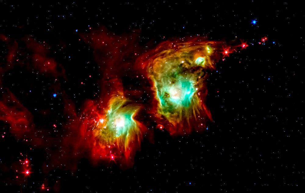 Making a spectacle of star formation in Orion. Original from NASA. Digitally enhanced by rawpixel.