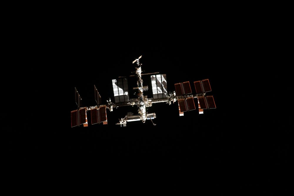 Image showing the International Space Station on the STS-135 mission's third day in Earth orbit. Original from NASA.…
