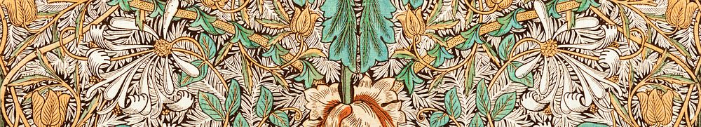 William Morris's Honeysuckle (1876) famous pattern. Original from The Smithsonian Institution. Digitally enhanced by…