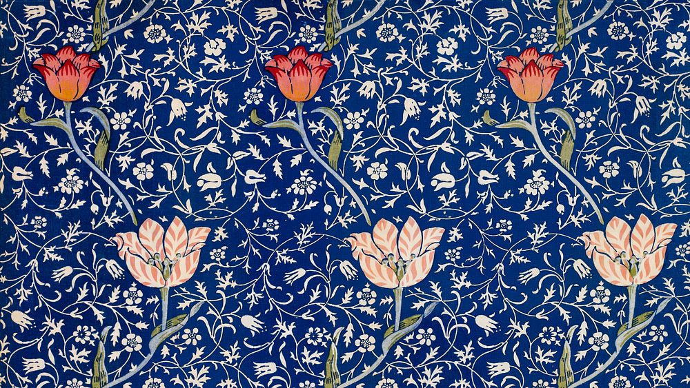 William Morris pattern wallpaper, Medway desktop background
