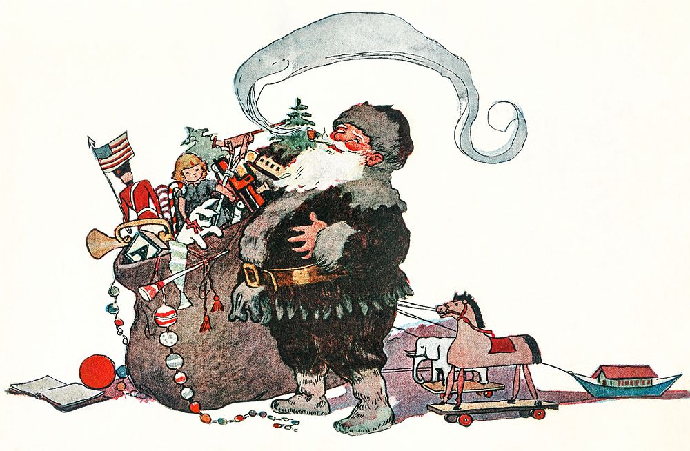 He was chubby and plump, a right jolly old elf by Jessie Wilcox Smith (1863&ndash;1935). Original from The New York Public…