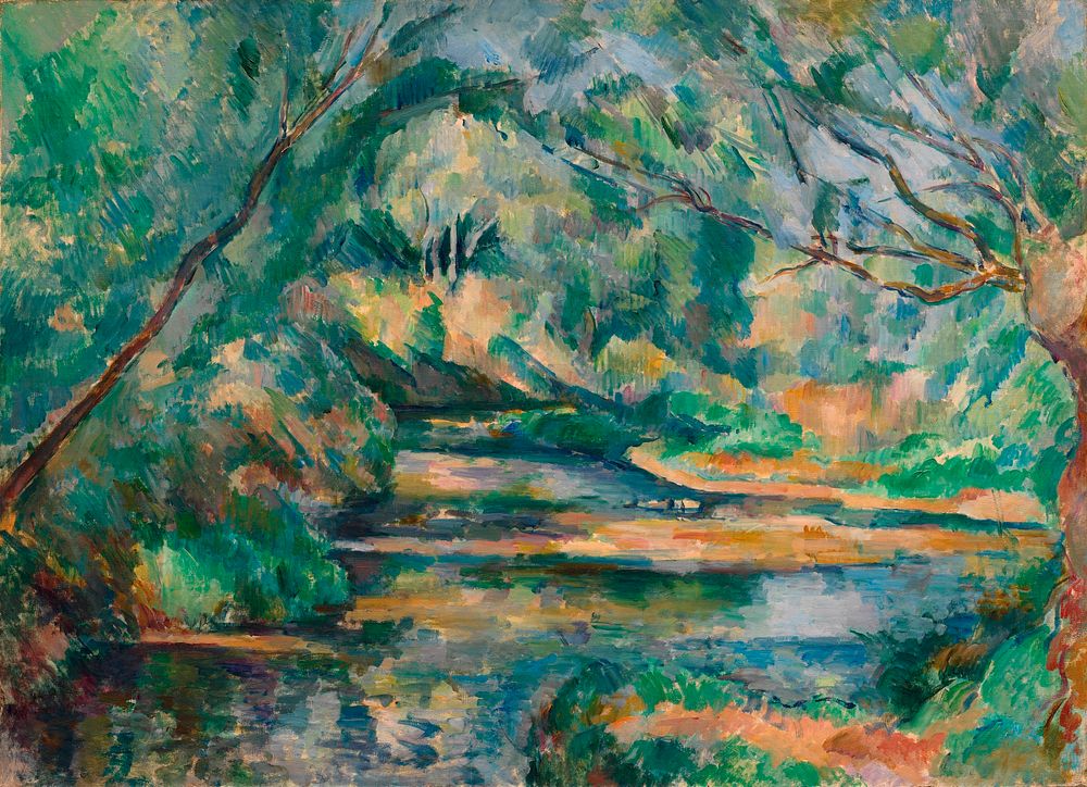 The Brook (ca. 1895&ndash;900) by Paul C&eacute;zanne. Original from The Cleveland Museum of Art. Digitally enhanced by…