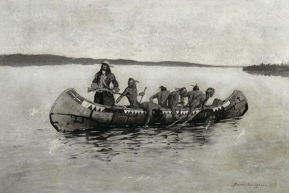 This Was a Fatal Embarkation (1898) by Frederic Remington. The Art Institute of Chicago. Digitally enhanced by rawpixel.