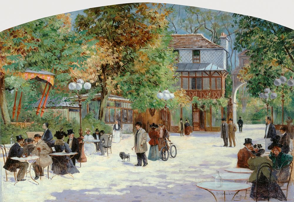 At the Chalet du Ch&acirc;teau de Madrid, in the Bois de Boulogne (1895) by Louis Abel-Truchet. The City of Paris' Museums.…