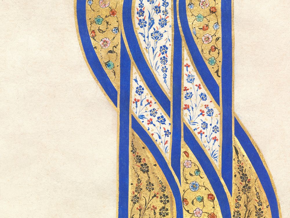 Tughra (Insignia) of Sultan S&uuml;leiman the Magnificent (r. 1520&ndash;1566) print in high resolution. Original from the…