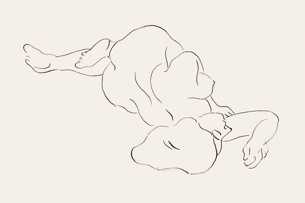 Naked woman posing sensually, vintage erotic art. Reclining Female Nude by  Carl NewmanCarl Newman. Original from The…