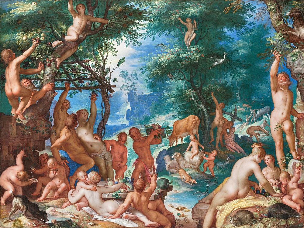 The Golden Age (1605) by Joachim Wtewael. Original from The MET Museum. Digitally enhanced by rawpixel.