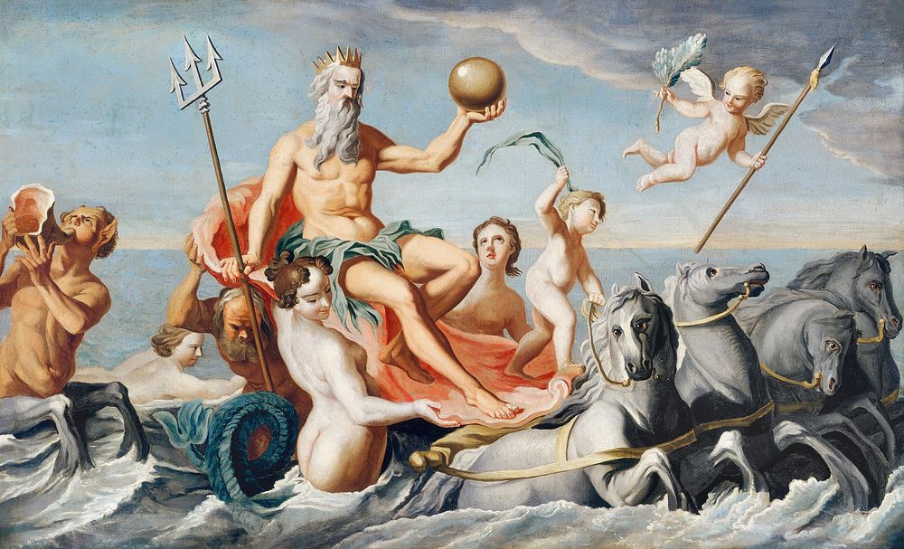 The Return of Neptune (ca. 1754) by John Singleton Copley. Original from The MET Museum. Digitally enhanced by rawpixel.