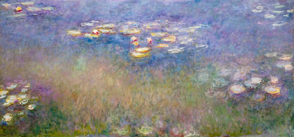 Claude Monet's Water Lilies (1915&ndash;1916) famous painting. Original from the Saint Louis Art Museum. Digitally enhanced…