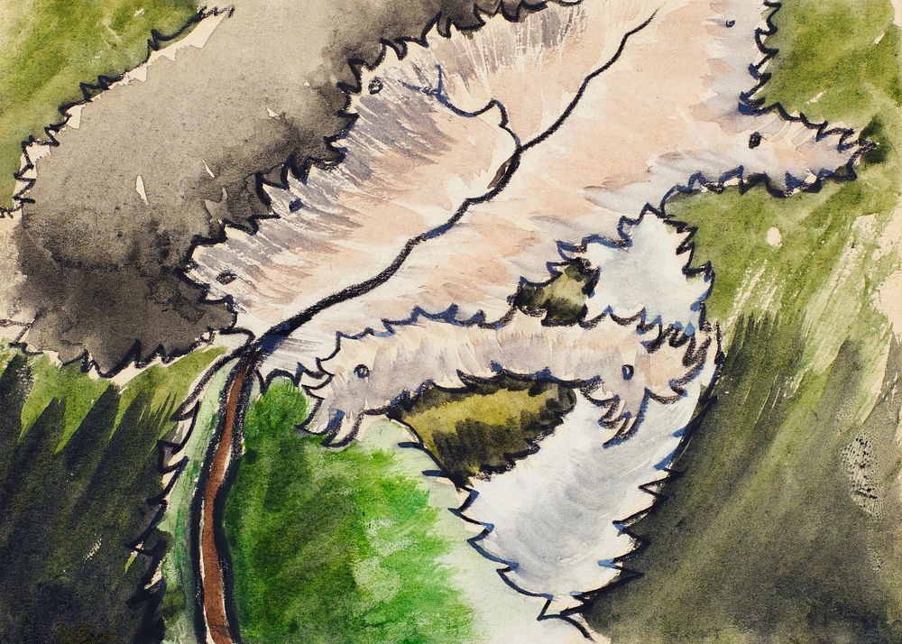 Arthur Dove's Dogwood (1931) famous painting. Original from the MET Museum. Digitally enhanced by rawpixel.