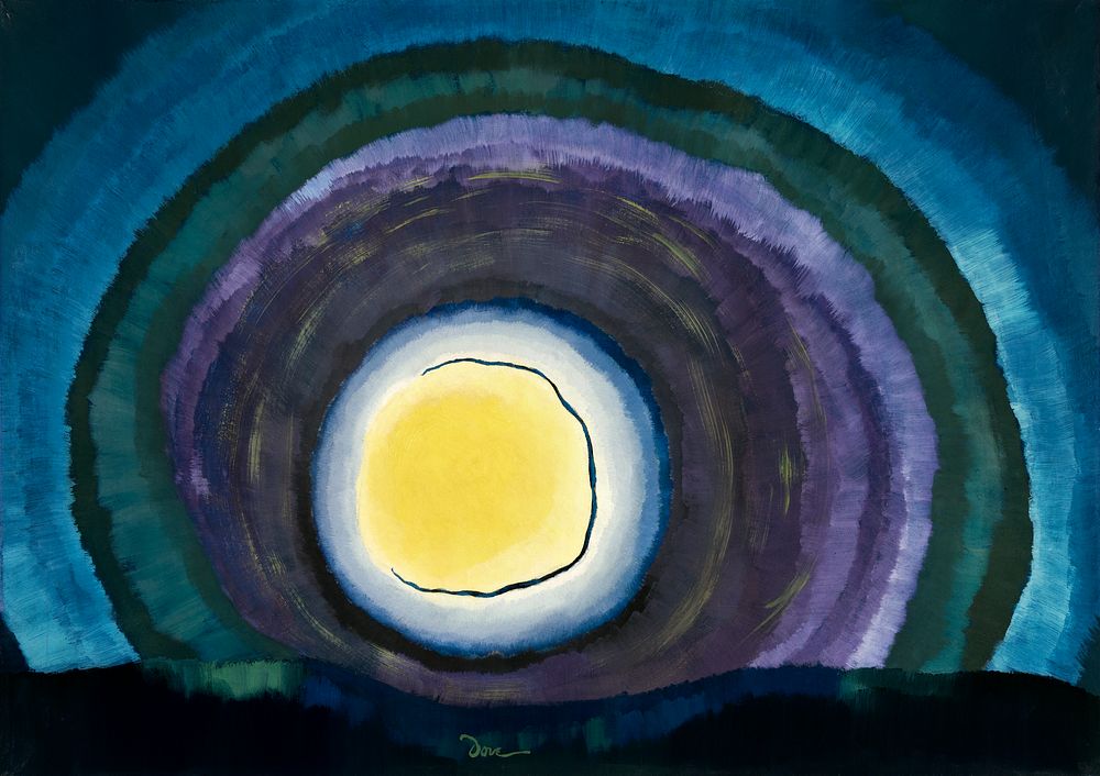 Arthur Dove's Sunrise III (1936&ndash;37) famous painting. Original from Yale University Art Gallery. Digitally enhanced by…