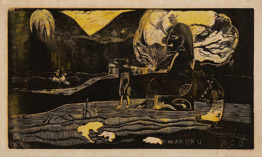 Offerings of Gratitude (Maruru), from the Noa Noa Suite (ca.1893&ndash;1894) by Paul Gauguin. Original from The Art…
