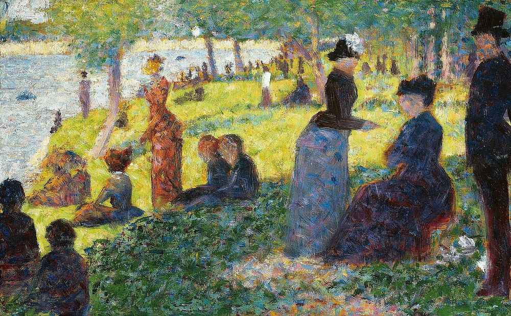 Oil Sketch for &ldquo;La Grande Jatte&rdquo; (1884) by Georges Seurat. Original from The Art Institute of Chicago. Digitally…