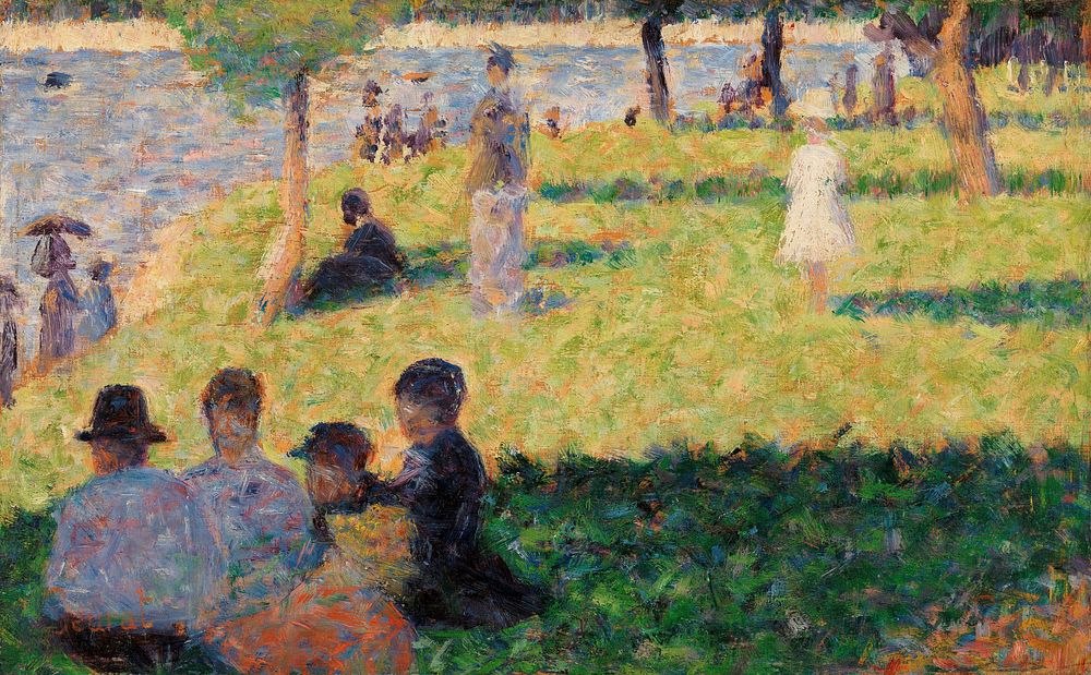 Group of Figures (Study for "Un dimanche &Atilde; la Grande Jatte") (ca. 1884&ndash;1885) by Georges Seurat. Original from…
