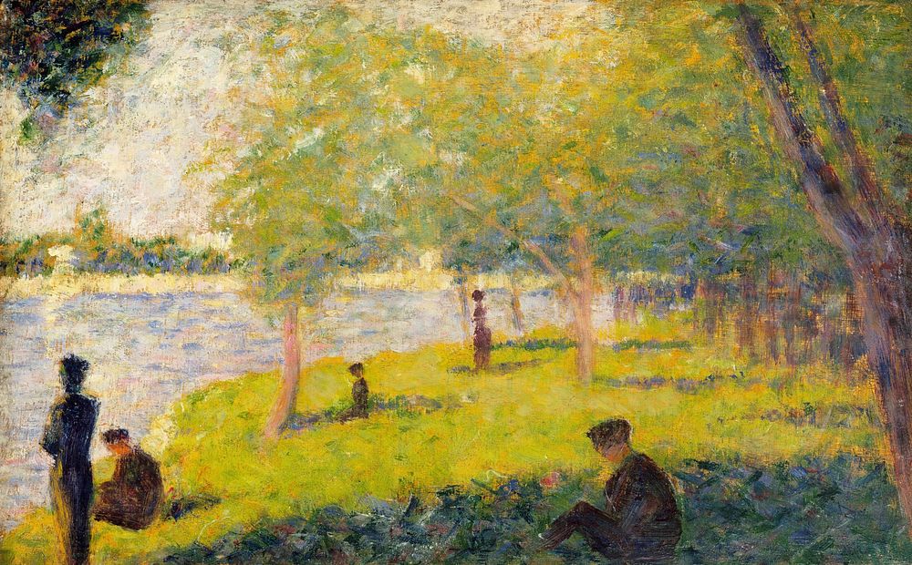 Study for a Sunday on La Grande Jatte (1884) by Georges Seurat. Original from The MET Museum. Digitally enhanced by rawpixel.