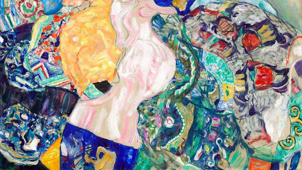 Klimt art wallpaper, baby desktop background