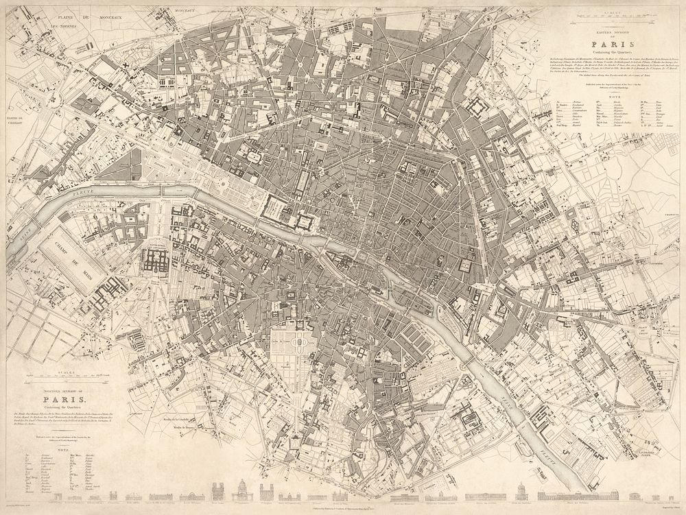 Eastern division of Paris: containing the Quartiers (1834) by W. B. Clarke and James Shury. Original from Library of…