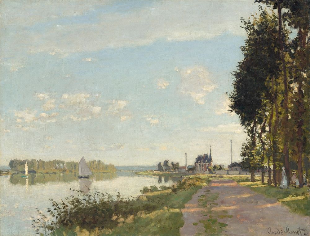 Argenteuil (1872) by Claude Monet. Original from the National Gallery of Art. Digitally enhanced by rawpixel.