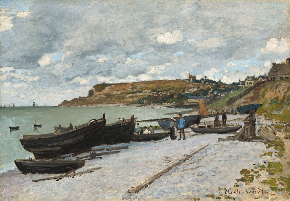 Sainte-Adresse (1867) by Claude Monet. Original from the National Gallery of Art. Digitally enhanced by rawpixel.
