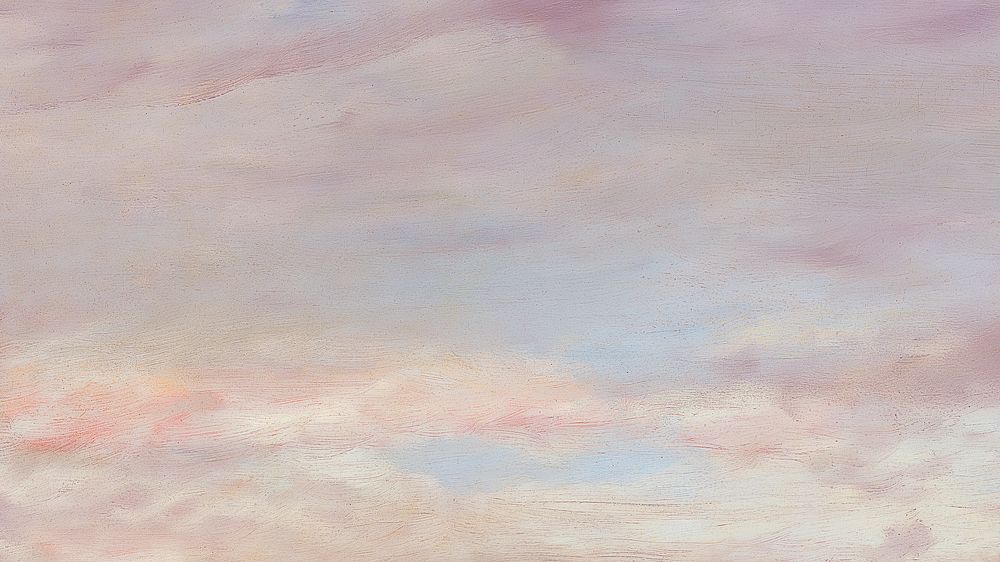 Sky computer wallpaper, aesthetic pastel background, remixed from artwork of the famous French artist Edgar Degas.