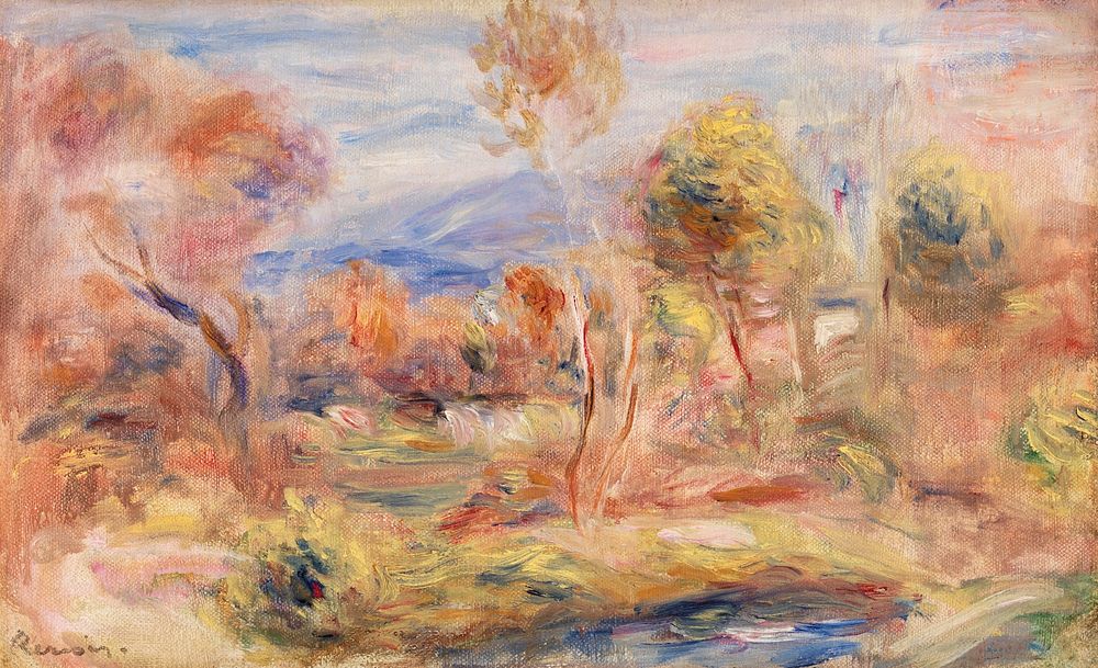 Glade (Clairi&egrave;re) (1909) by Pierre-Auguste Renoir. Original from Barnes Foundation. Digitally enhanced by rawpixel.